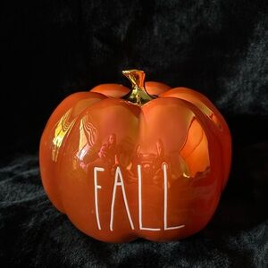 FALL iridescent , orange, pumpkin by Rae Dunn